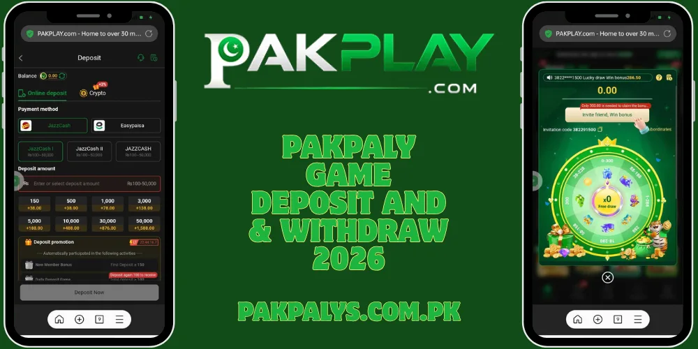 Pakplay Game Deposit And Withdraw