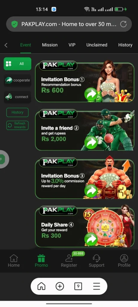 Pakplay Game Spin